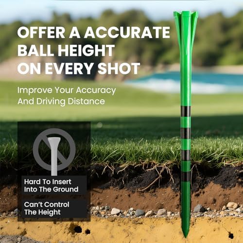 FINGER TEN Extra Long Golf Tees Plastic 4 or 5 Inch 50 Pack - Image 5