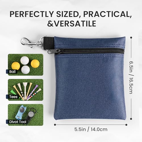 Amy Sport Golf Tee Pouch Bag 6.5 x 5.5 Inch 2 Pack - Image 3