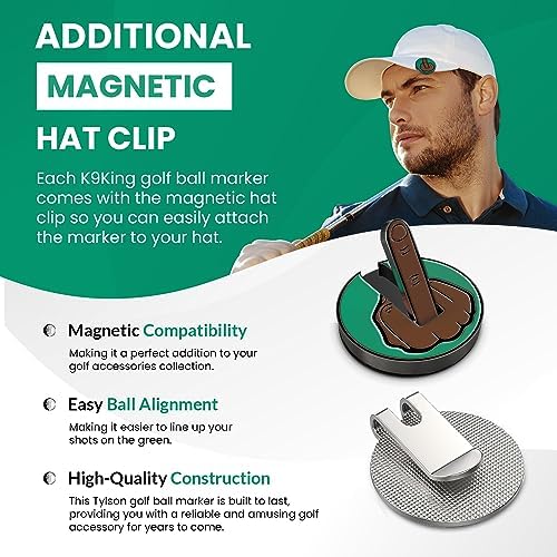 Ultimate Middle Finger Golf Ball Marker | Magnetic Hat Clip | Alignment Ball - Image 4