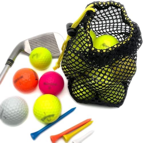 JKL 5 Pack Small Golf Ball Bags, Golf Mesh pouch, Sports Net, Round Storag - Image 4