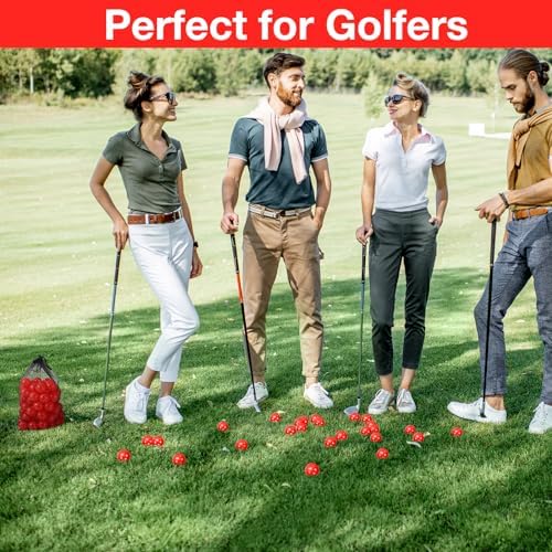 MiniInflat 80 Pcs Practice Golf Balls Plastic 42mm - Image 6