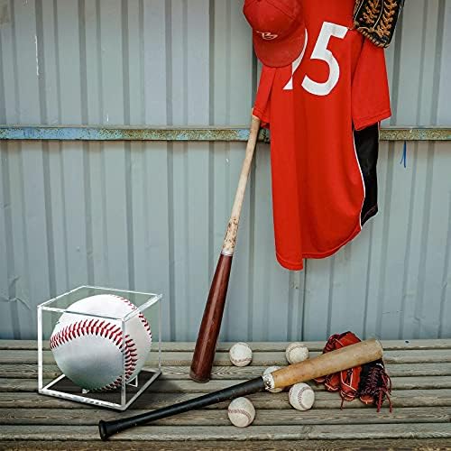 Danodoi 2 Pack UV Protected Clear Acrylic Baseball Display Cube - Image 5