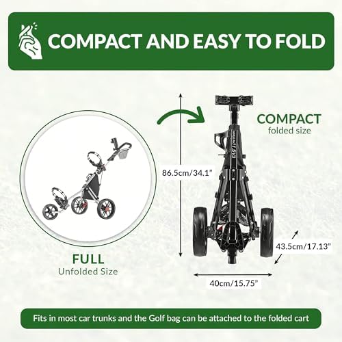 Caddytek CaddyLite 11.5 V3 Golf Push Cart - Image 6
