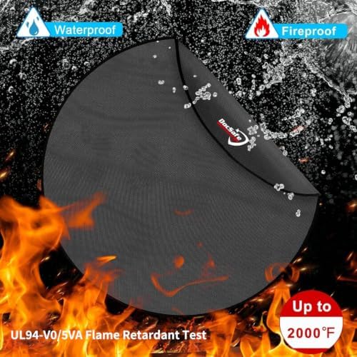 DocSafe 42" Fire Pit Mat for Solo Stove Bonfire, 4 Layers Double-Sided - Image 3
