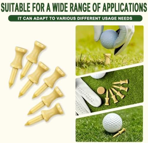 Step Down Golf Tees 2-1/8"or 2-3/4"or 3-1/4" 100 Count Wooden Golf Castle Tees - Image 5