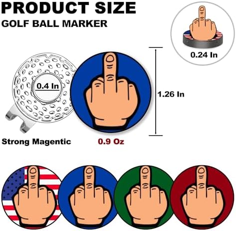 Golf Ball Marker, Middle Finger Ball Marker - Image 4