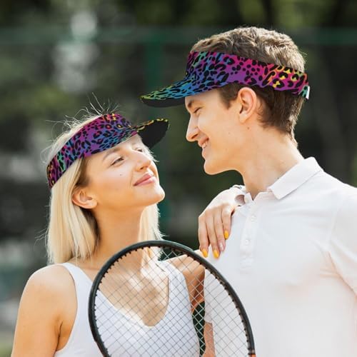 Sports Sun Visor Hats Adjustable Men Women Lightweight Packable Cooling Empty - Image 5