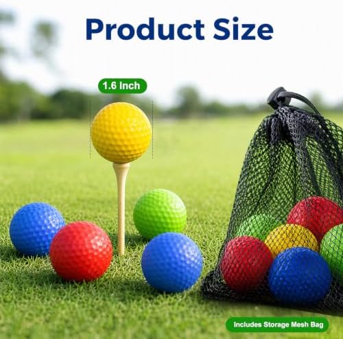 Foam Golf Practice Balls 16 or 54 Pack Soft Limited Flight Golf Balls - Image 2