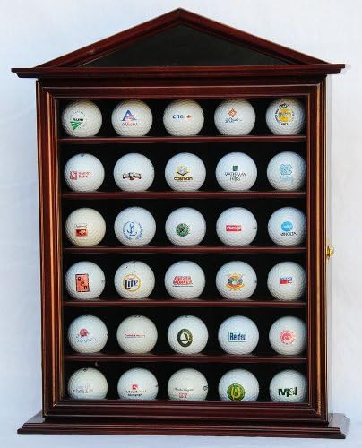 sfDisplay.com, LLC. 30 Golf Ball Designer Display Case Cabinet Holder Wall Rack - Image 4