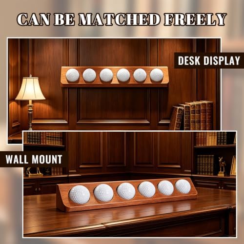 1-Pack Wooden Golf Ball Display Case & Holder - Image 4