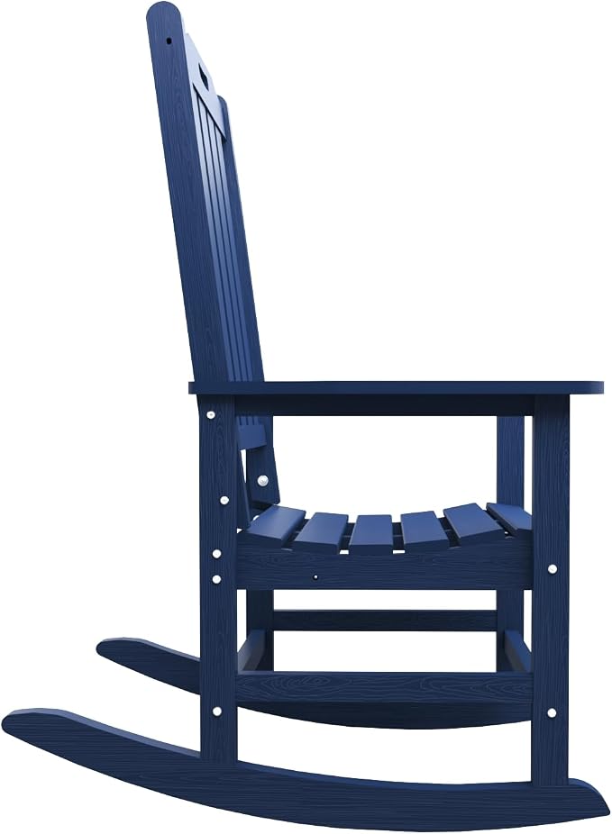 THOEOE Outdoor Rocking Chairs Set of 4, Oversized Patio Rocking Chair | HDPE - Image 9