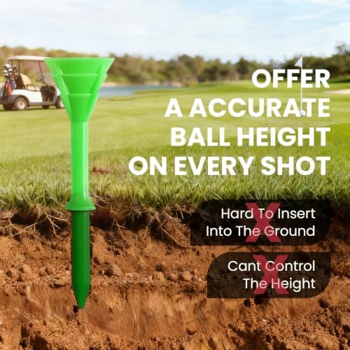 FINGER TEN Golf Tees Plastic 3 1/4 Inch 12/24/60 Pack - Image 4