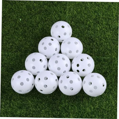 Golf Hollow Training Balls 25pcs Pack Lightweight Plastic White - Image 5