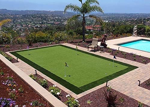 Pro Putting Green Golf Artificial Grass Turf 4FTX7FT， Indoor Outdoor Golf Training Mat, Synthetic Fake Grass for Baseball Football Gym Sports
