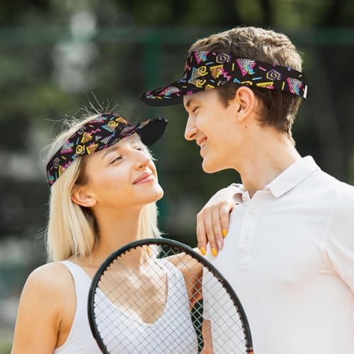 Sports Sun Visor Hats Adjustable Men Women Lightweight Packable Cooling Empty - Image 6