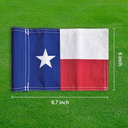 AZCOVER 2 Pack Texas Golf Flag 8x6 Inch - Image 5