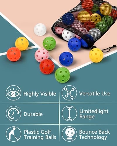 35 Pack Practice Golf Balls Limited Flight Plastic Golf Balls 42mm Practice - Image 3