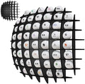 Golf Ball Display Case Wall Mount, Golf Ball Collection Holder by Montex
