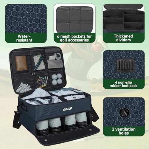 ANILD Golf Trunk Organizer, 2 Layer Golf Storage Case - Image 4