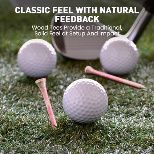 FINGER TEN Stylish Golf Tees Wood 100 Pack - Image 4