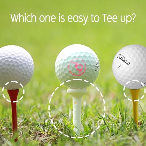 BIRDIE79 Big Easy Golf Tees, 0.75" Big Head, Adjustable Height, 12 Pack. - Image 6