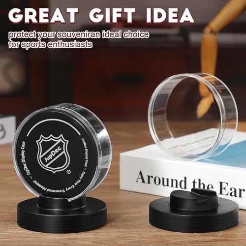 JupDec Hockey Puck Display Case Acrylic Clear Holder - Image 6