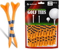 SAPLIZE Upgraded 4-Prong Plastic Golf Tees, 120 Pack Mixed Set or 100 Pack by SAPLIZE