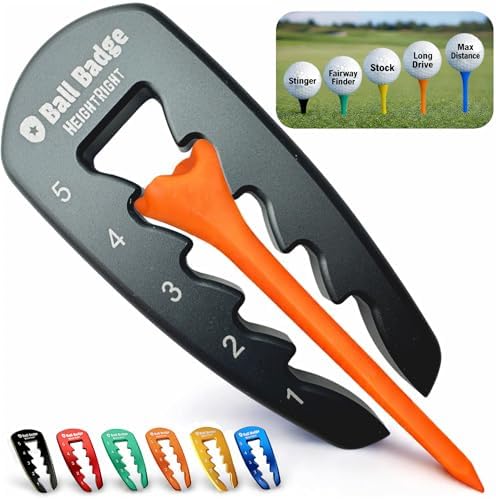 HeightRight Adjustable Golf Tee Height Tool by AlibiGolf
