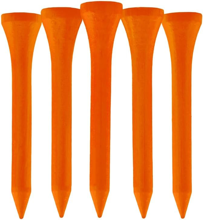 TH Golf 100 PCS Bamboo Golf Tees | Multiple Colours & Sizes | Castle Golf Tees by Unknown