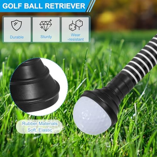 PATIKIL Golf Ball Retriever Grabber, Golf Ball Suction Cup Grabber Rubber - Image 3