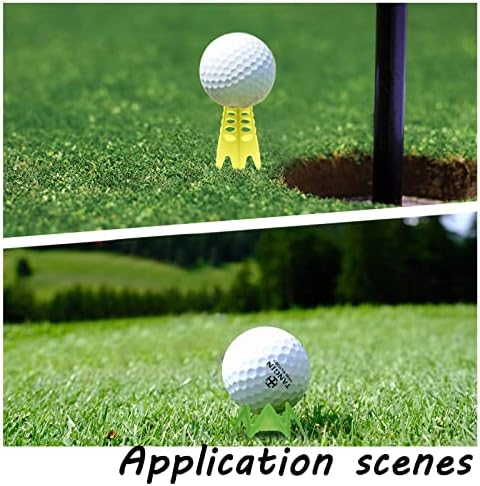 Golf Simulator Tees, Plastic Indoor Golf Mat Tees Practice Turf and Driving - Image 6