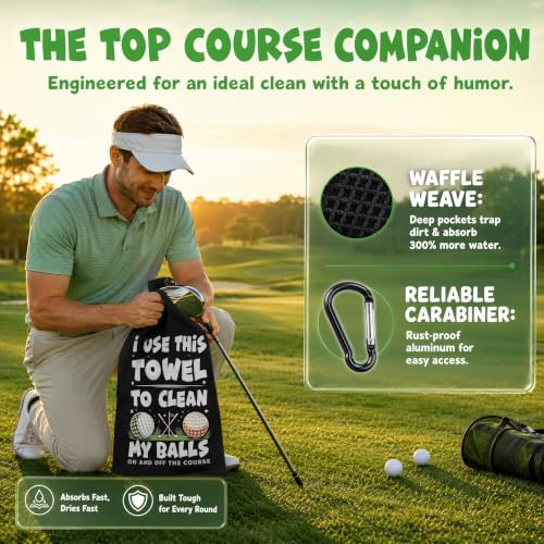 1pcs Custom Logo Golf Towel, Portable Golf Ball Cleaning Towel - Image 4