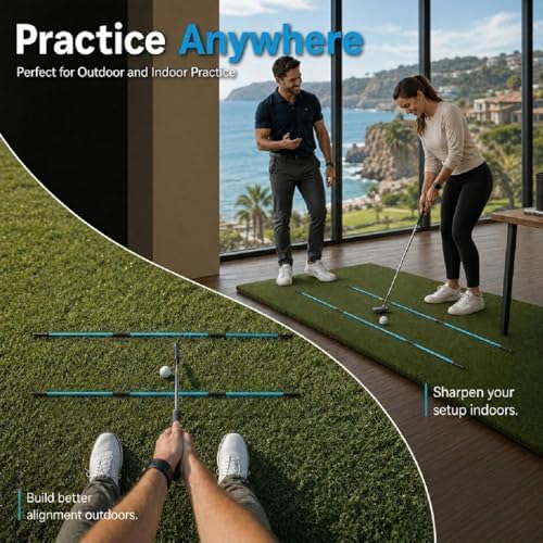 CAITON Golf Alignment Sticks, 48-in Collapsible Rods - Image 6