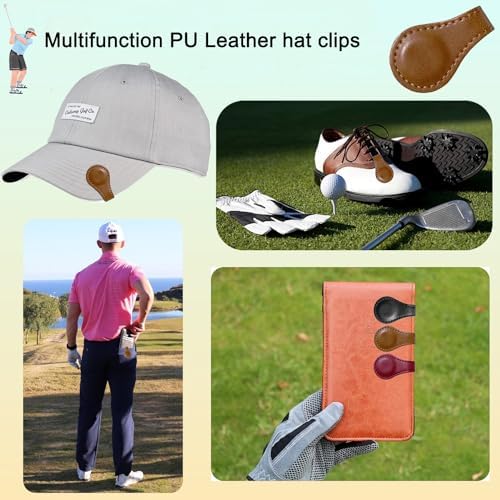 Adhere Golf Hat Clip Golf Ball Marker Holder Magnetic Golf Cap Clips Without - Image 3