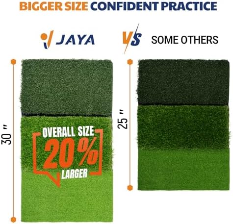 JAYA Golf Hitting Mat with Heavy Rubber Base, Foldable Golf Practice Mat - Image 2