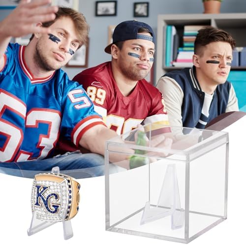 20 Pack Championship Ring Display Case Clear Acrylic Ring Case Display Box - Image 6