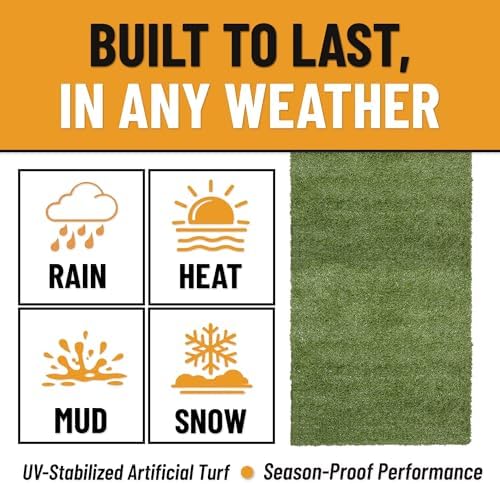 Ottomanson Artificial Turf Natural 78" x 30' - Image 5