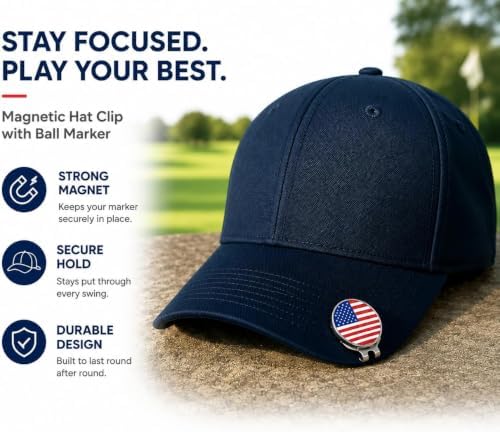 Custom Golf Ball Marker Hat Clip, Personalized Photo Logo Text - Image 4
