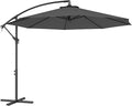 Outsunny 10' Cantilever Hanging Tilt Offset Patio Umbrella | UV & Water by Outsunny