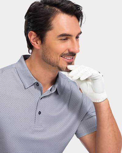 Obla Men's Golf Shirt Short Sleeve Dry Fit Collared Polo Shirts - Image 4