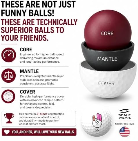 Funny Nut Caddy Blue 69 Golf Ball Holder - Image 3
