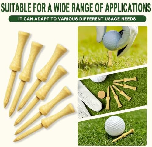 Step Down Golf Tees 2-1/8"or 2-3/4"or 3-1/4" 100 Count Wooden Golf Castle Tees - Image 6