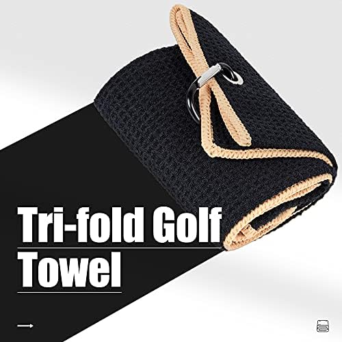 Mile High Life Tri-fold Golf Towel | Premium Microfiber Fabric | Waffle Pattern - Image 2