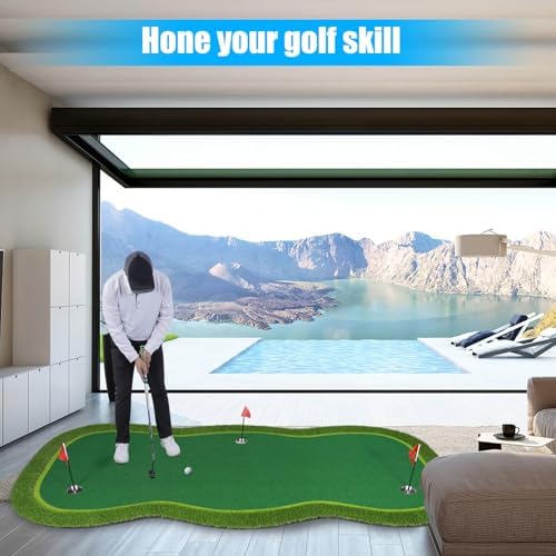 Golf Putting Green Mat, Golf Practice Training Mat - Image 2