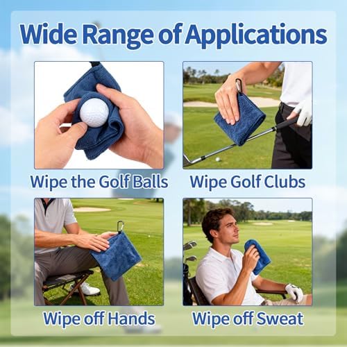 3PCS Golf Ball Towel Small Pocket Towel - Image 6