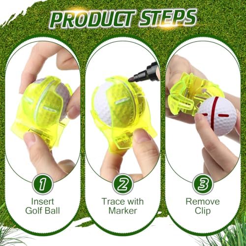 Outus 2 Pcs Golf Ball Marking Stencil Alignment Liner - Image 4