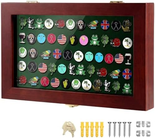 Silipull 40 Golf Ball Marker Display Case Full Magnetic Backing 15.5" W x 9.5" by Silipull