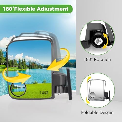 10L0L Golf Cart Mirror, Extra Large Side Rear View Universal - Image 4