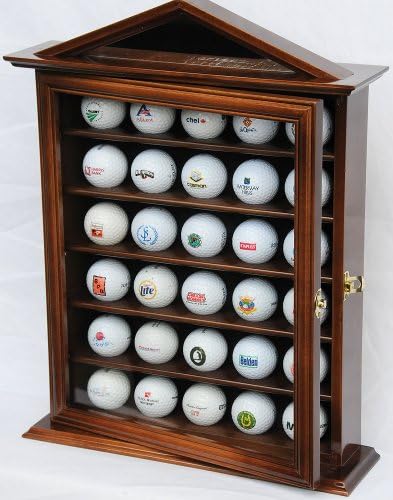 sfDisplay.com, LLC. 30 Golf Ball Designer Display Case Cabinet Holder Wall Rack - Image 6