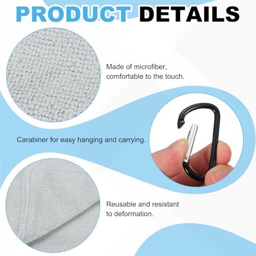 Small Microfiber Golf Towel, Pocket Golf Ball Towel - Image 3
